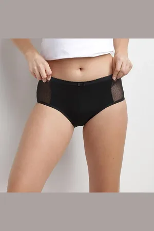 Dim Černé menstruační kalhotky s krajkovým detailem MENSTRUAL LACE BOXER