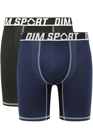 Dim Sada dvou pánských sportovních boxerek v černé a tmavě modré barvě LONG BOXER 2x