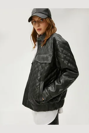 Koton Prošívaná bunda Leather Look