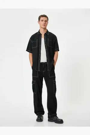 Koton Wide Leg Oversize Parachute Cargo Jeans