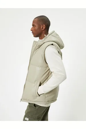 Koton Puffer Vest Slim Fit Hooded Zippered Pocket