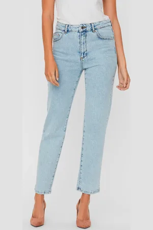 VERO MODA Světle modré straight fit džíny Carla - Dámské