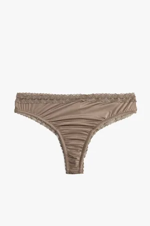 Koton Lace Brazilian Panties Shiny Draped