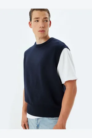 Koton Knitted Sweater Basic Sleeveless Crew Neck Cotton