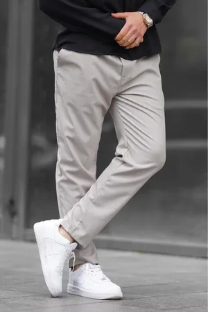 MADMEXT Beige Straight Cuff Men