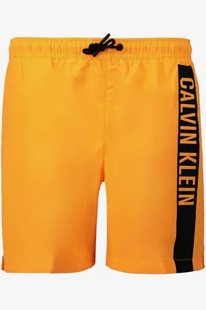 Calvin Klein Oranžové chlapecké plavky Medium Drawstring Underwear - unisex