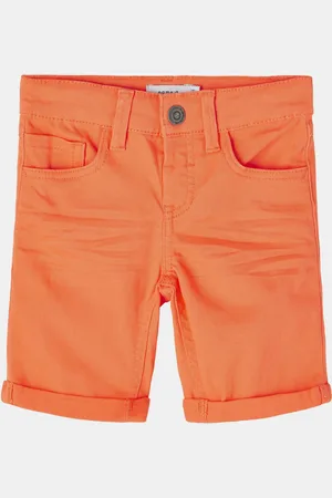 NAME IT Oranžové klučičí kraťasy Sofus - Kluci