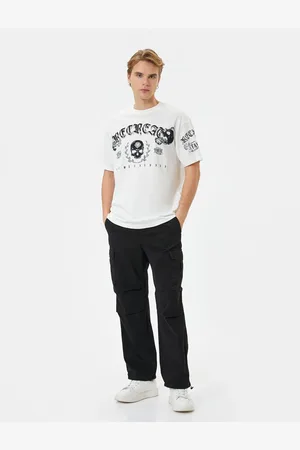 Koton Cargo Parachute Wide Trousers Elastic Waist Pocket Detailed With Stopper