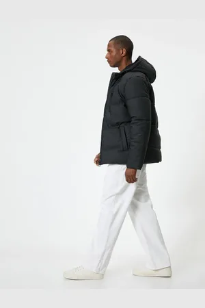Koton Puffer Jacket Slim Fit Hooded Zippered Pocket