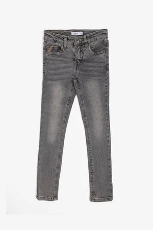 NAME IT Šedé holčičí skinny fit džíny Pete - Holky