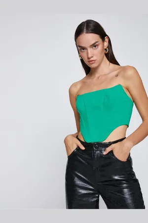 Koton Corset Bustier Strapless Zippered
