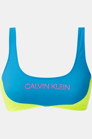 Calvin Klein Žluto-modrý horní díl plavek Underwear - Dámské