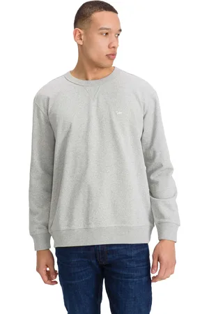Lee Mikina Sustainable Crew Sws Grey Mele - Pánské
