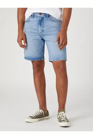 Lee Světle modré pánské džínové kraťasy Wrangler - Pánské