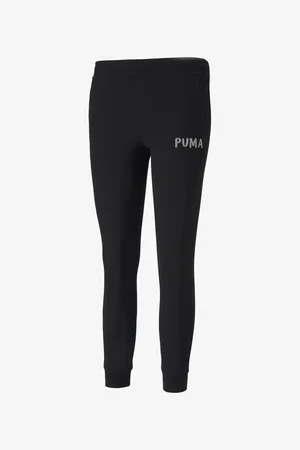 PUMA Černé holčičí tepláky Alpha - unisex
