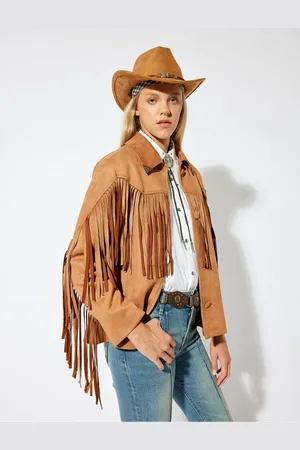 Koton Suede Look Shacket Tassel Classic Collar Buttoned