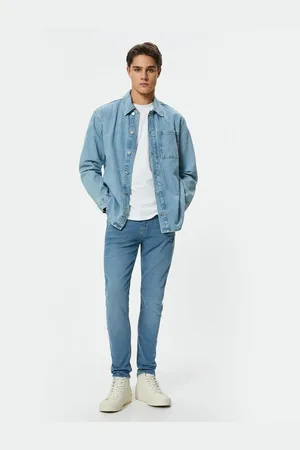 Koton Skinny Fit Buttoned Cotton Jeans - Michael Jean