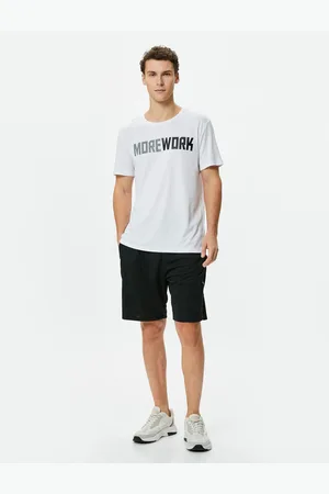 Koton Sports T-Shirt Slogan Printed Short Sleeve Crew Neck