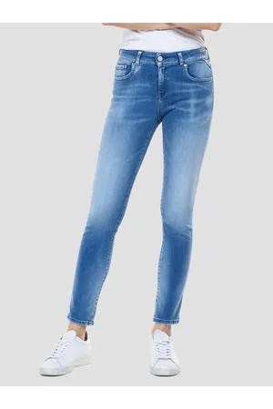 Replay Modré dámské slim fit džíny - Dámské