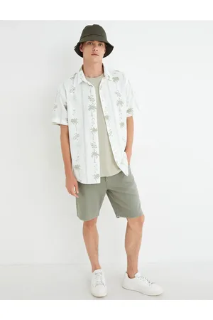Koton Gabardine Bermuda Shorts Pocket Detailed Buttoned Cotton