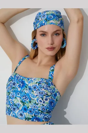 Koton Corset Bustier Floral Strap