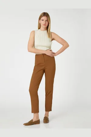 Koton Stitching Detailní látkové kalhoty Skinny Leg