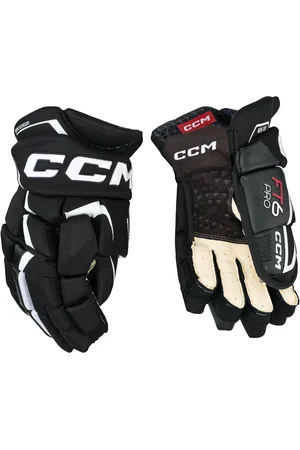 CCM Hokejové rukavice JetSpeed FT6 Pro Black/White 14 palců