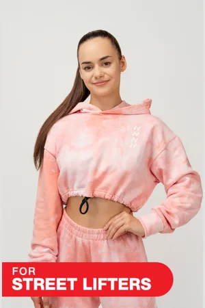 Nebbia Dámská vzorovaná mikina s kapucí Re-fresh Women’s Crop Hoodie