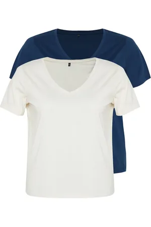 Trendyol Curve Multicolored 2-Pack Basic Knitting T-shirt