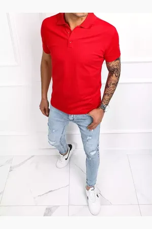 D-Street Pánské polo tričko červené