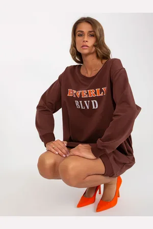 Vikki Vi Sweatshirt-VI-BL-3075.64P-dark brown