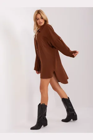 Italy Moda Dress-DHJ-SK-13938.02P-brown