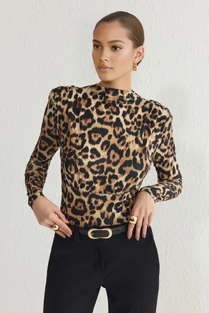 Trendyol Brown-Multi Colorful Knitted Draped Snap Bodysuit