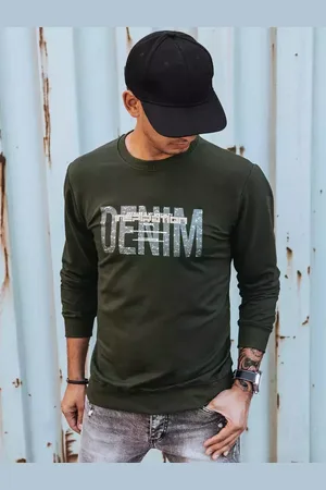 D-Street Pánská mikina s potiskem khaki