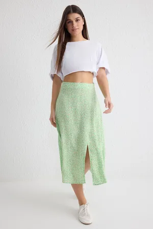 Trendyol Dámská sukně Floral Patterned