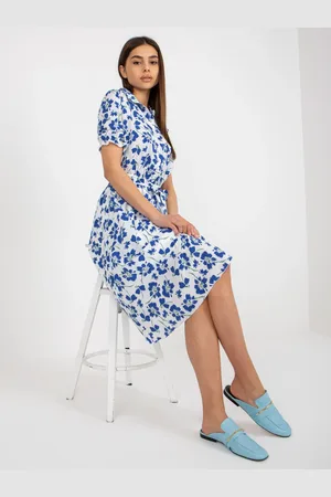 LAKERTA Dress-LK-SK-508942.36P-White-Blue