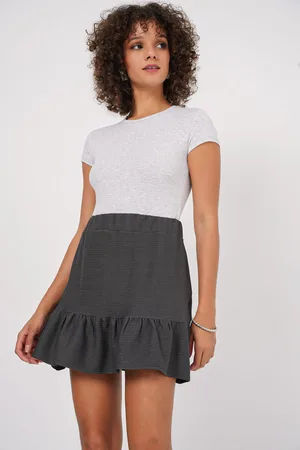 Bigdart 1884 Knitted Mini Skirt - Anthracite