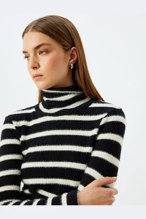 Koton Slim Fit Long Sleeve Turtleneck Plush T-Shirt