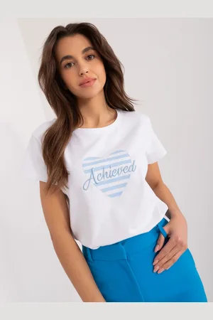 BASIC FEEL GOOD T-shirt-RV-TS-9667.19-white-blue