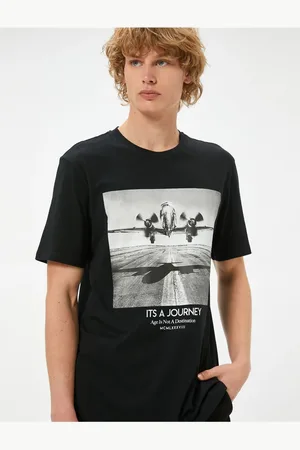 Koton Printed T-Shirt Short Sleeve Crew Neck Cotton