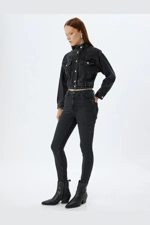 Koton High Waist Jeans Skinny Leg Push Up - Skinny Push Up Fit Jeans
