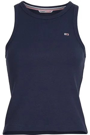 Tommy Hilfiger Tommy Jeans Tank Top - TJW FEMININE RIB TANK TOP blue