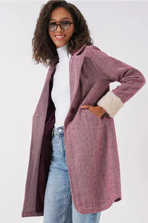 Bigdart 9085 Fish Back Cashew Coat - Y.Claret Red