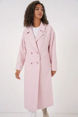 Bigdart 9113 Oversize Wide Cut Wool Long Cashew Coat - Powder
