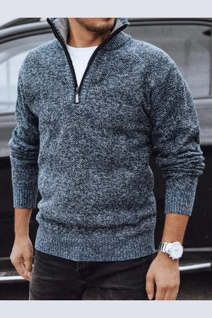 D-Street Sweter męski niebieski