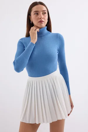 Bigdart 10311 Turtleneck Knitwear Sweater - Blue