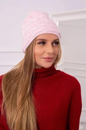 Kesi Fleecová čepice Edyta K298 pudrově růžová