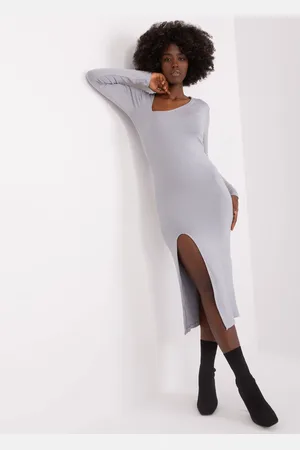 My red lips Dress-EM-SK-783.41P-light gray