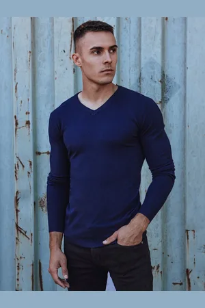 D-Street Sweter męski niebieski