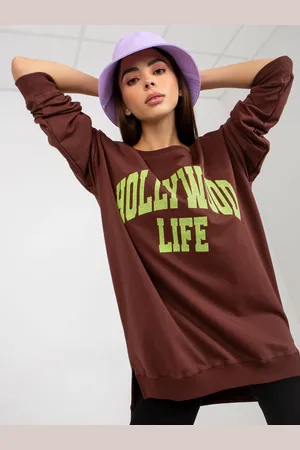 Vikki Vi Sweatshirt-VI-BL-3102.01P-dark brown